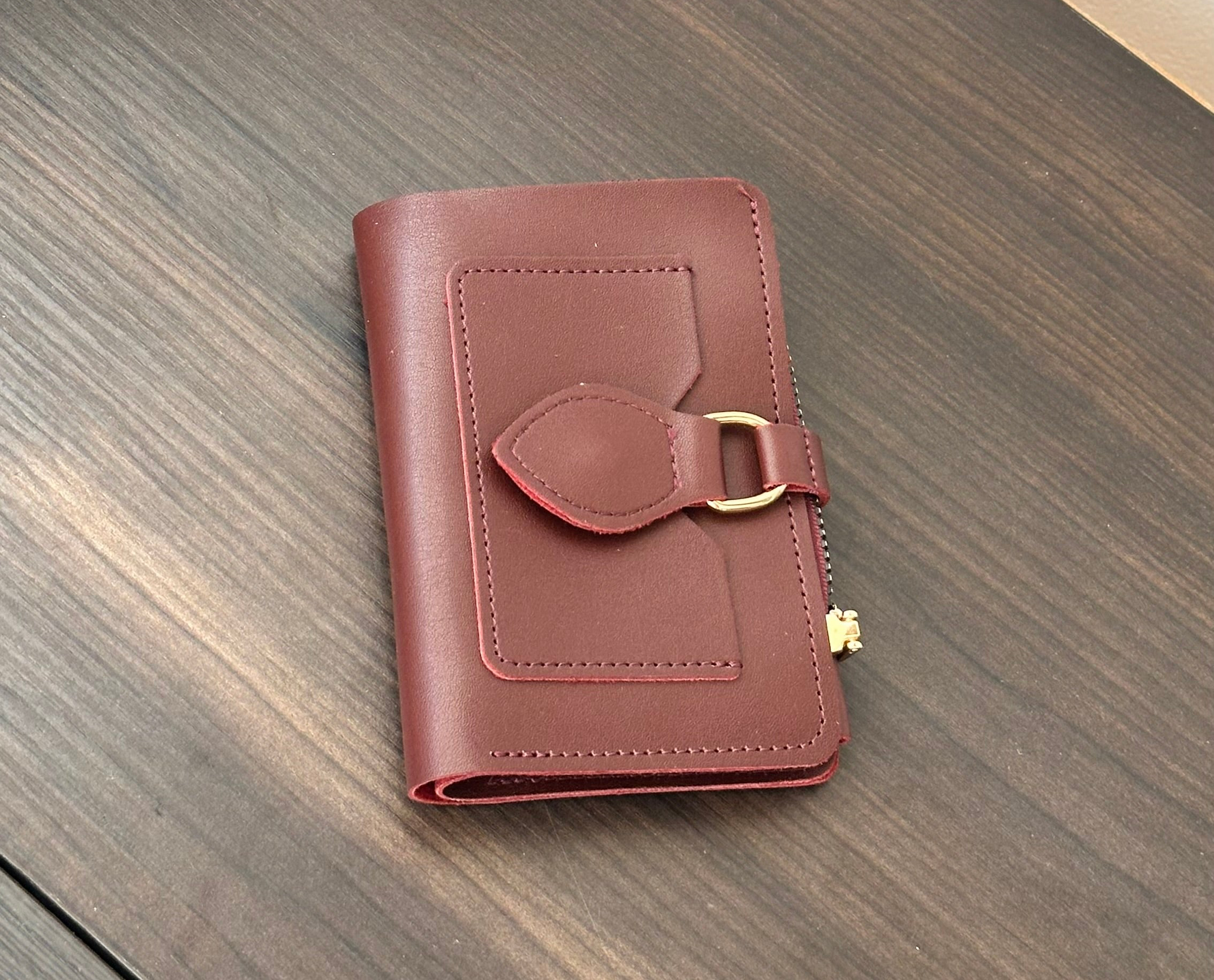Burgundy purse